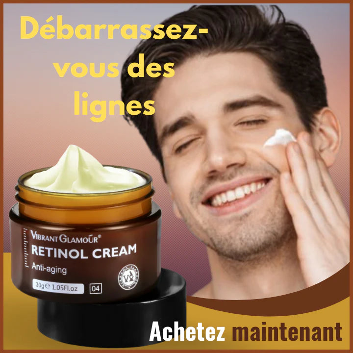 Crème Rétinol Anti-Âge et rides pour hommes